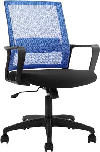 Black Ergonomic Mesh Office Chair with Armrests J535183