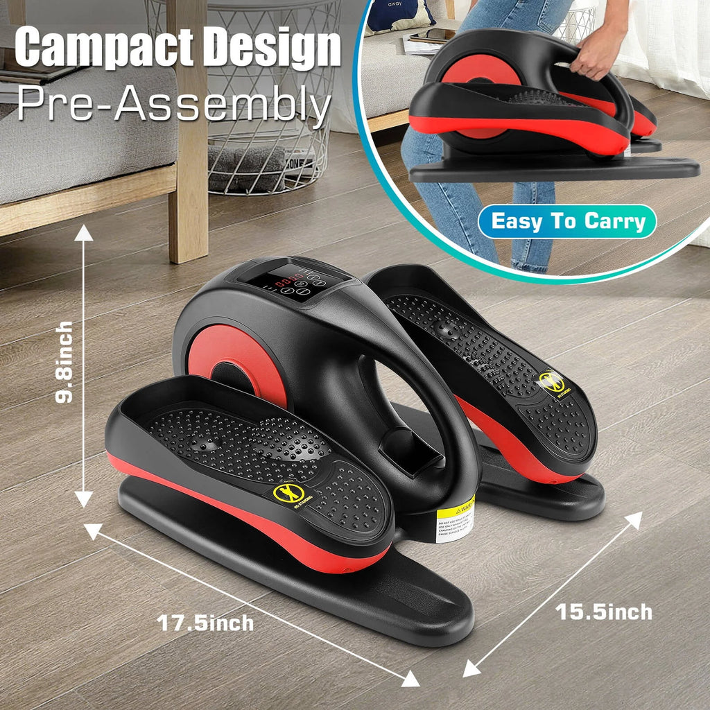 Under Desk Elliptical Pedal Exerciser with Remote & Data Monitor Q539845