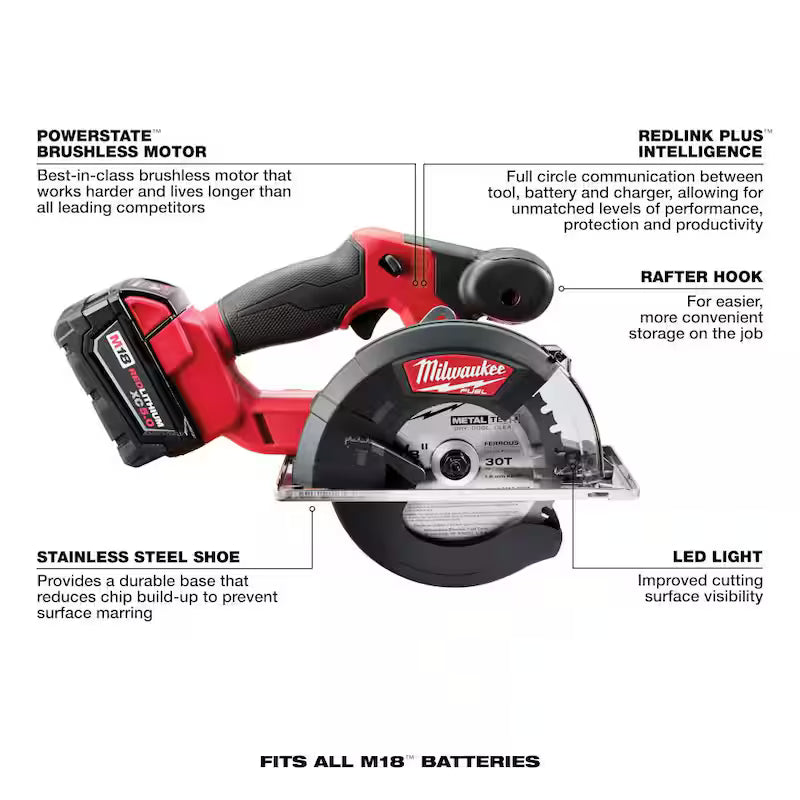 18V Brushless Cordless 5-3/8 in. Circular Saw with Starter Kit O220