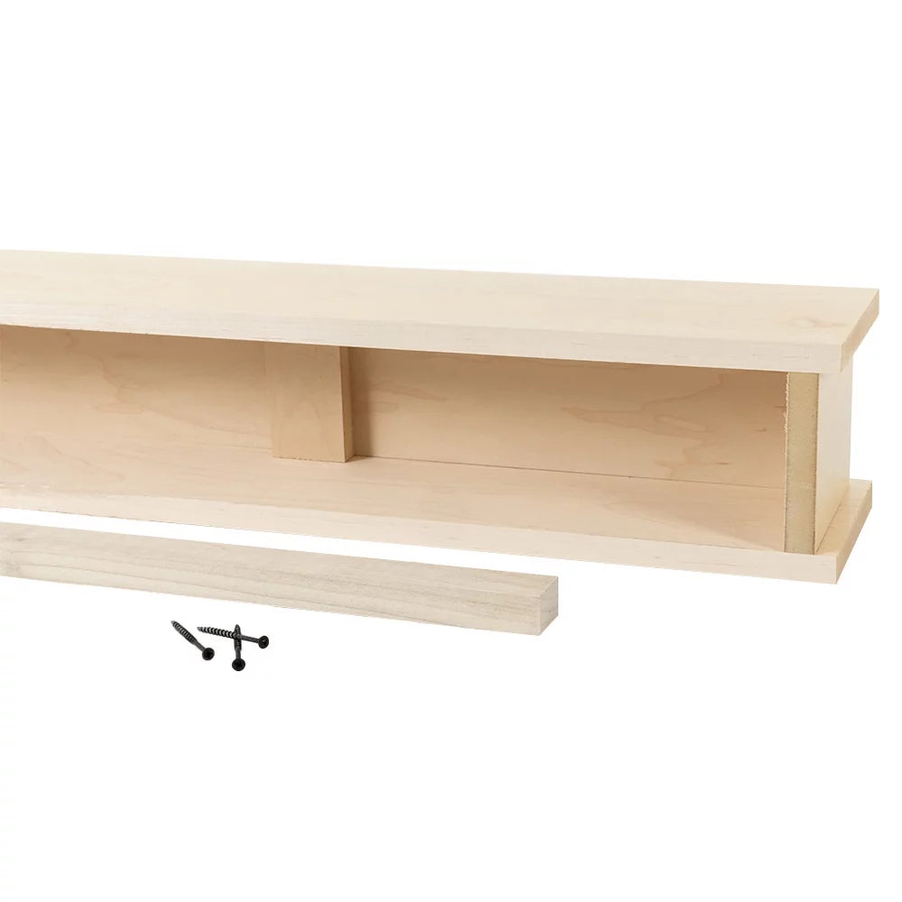 48" Maple Wood Fireplace Mantel Shelf H382