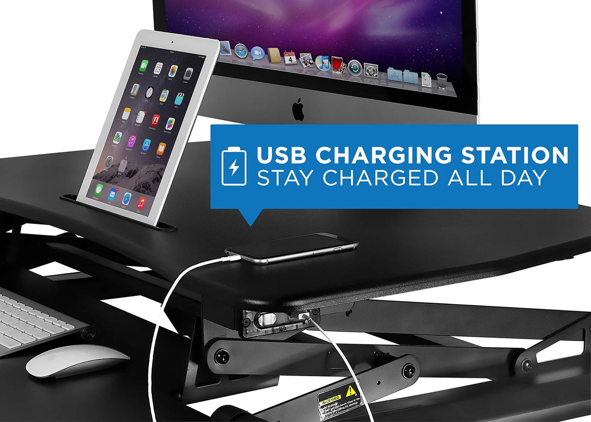 Electric Standing Desk Converter with USB Port H52173