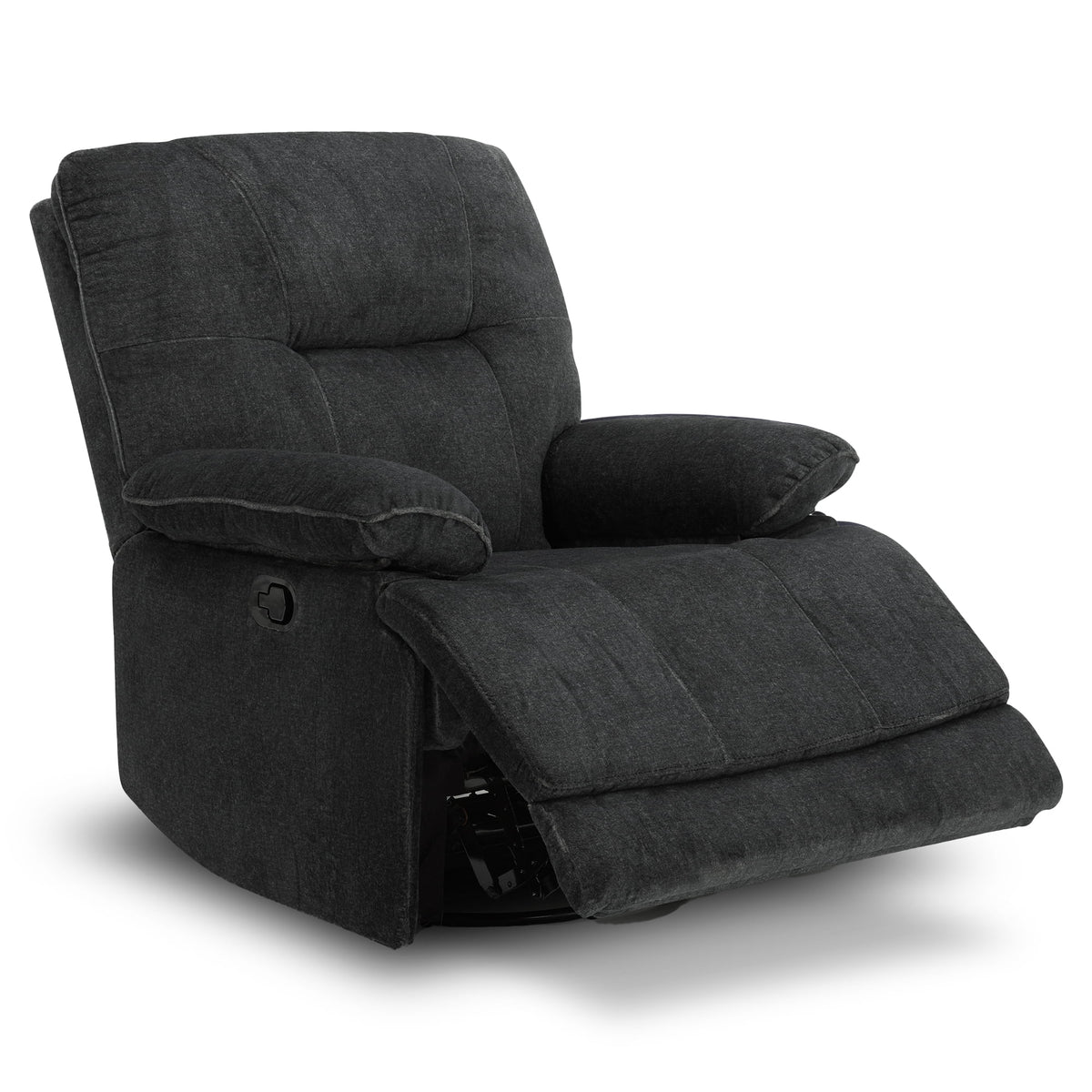 Dark Gray Swivel Glider Rocker Recliner I565055