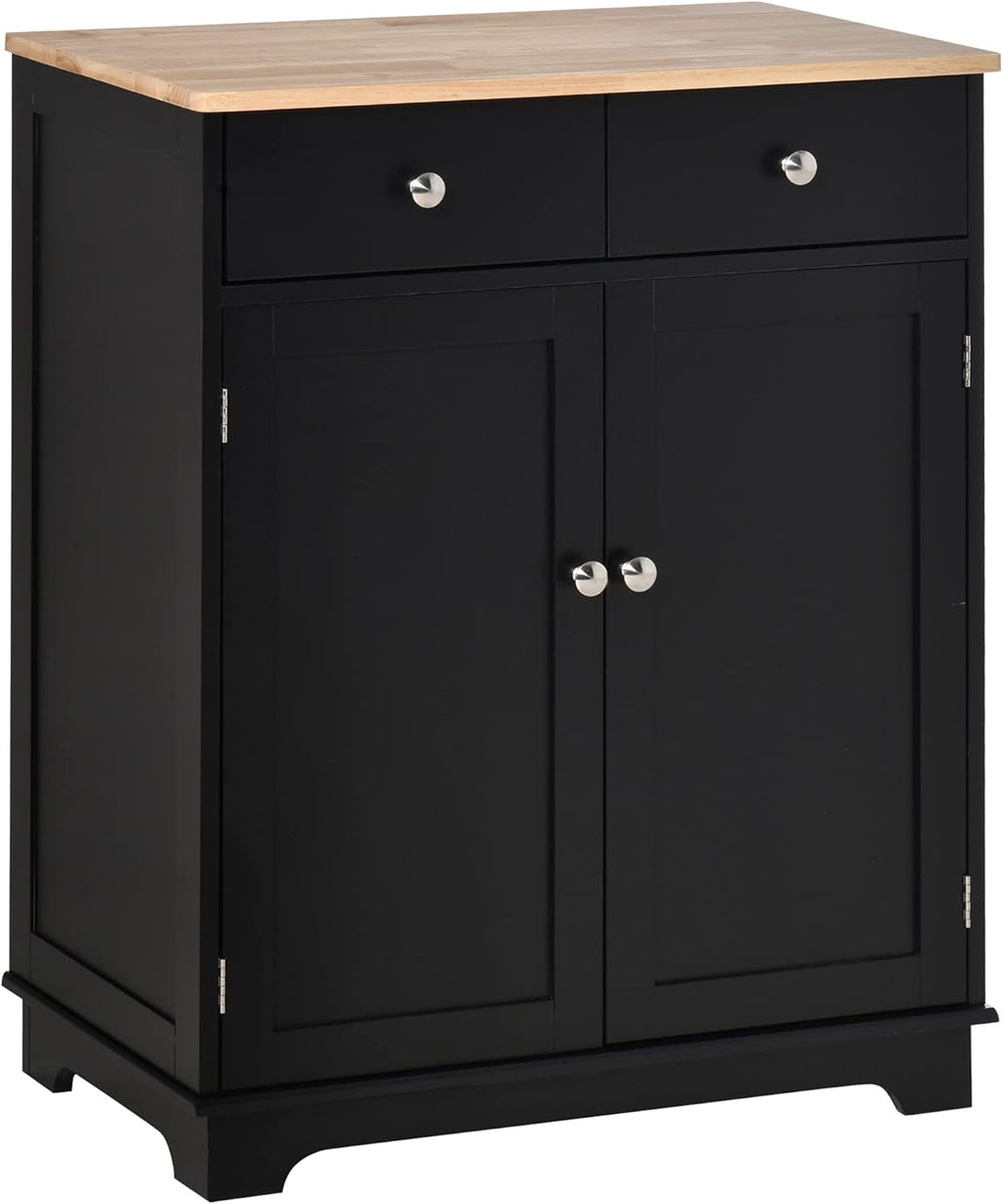 White Kitchen Sideboard Storage Cabinet with Drawer U619302
