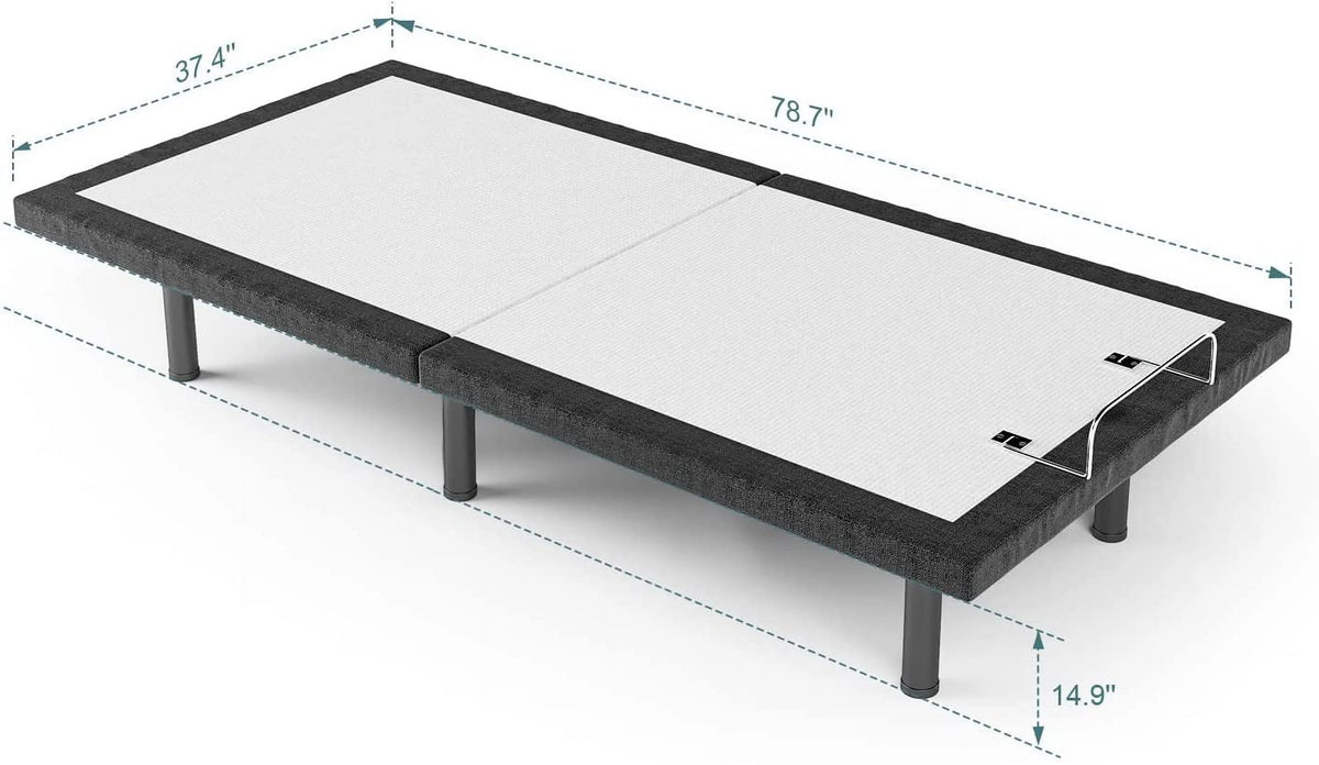 Twin Adjustable Bed Frame with Head and Foot Incline X355112