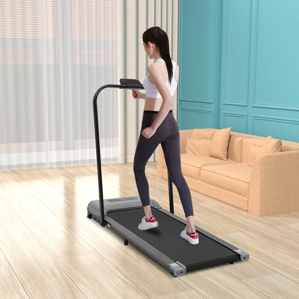 2 in 1 Folding Treadmill, 3.0HP Electric Treadmill with Remote Control and LED Display M776