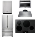 30 Induction Cooktop, Range Hood, Microwave, Refrigerator, Dishwasher I42077