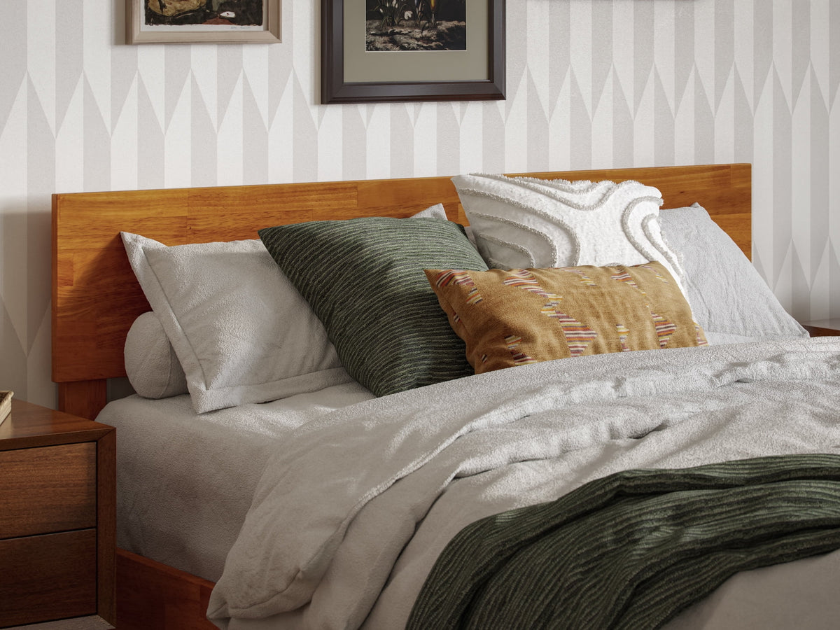 Solid Wood Low Profile Platform Bed V9072