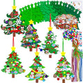 24 Sets Christmas Tree Ornaments DIY Craft Kits Foam Stickers Y493