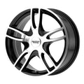 15x7 Gloss Black Machined Wheel P14030