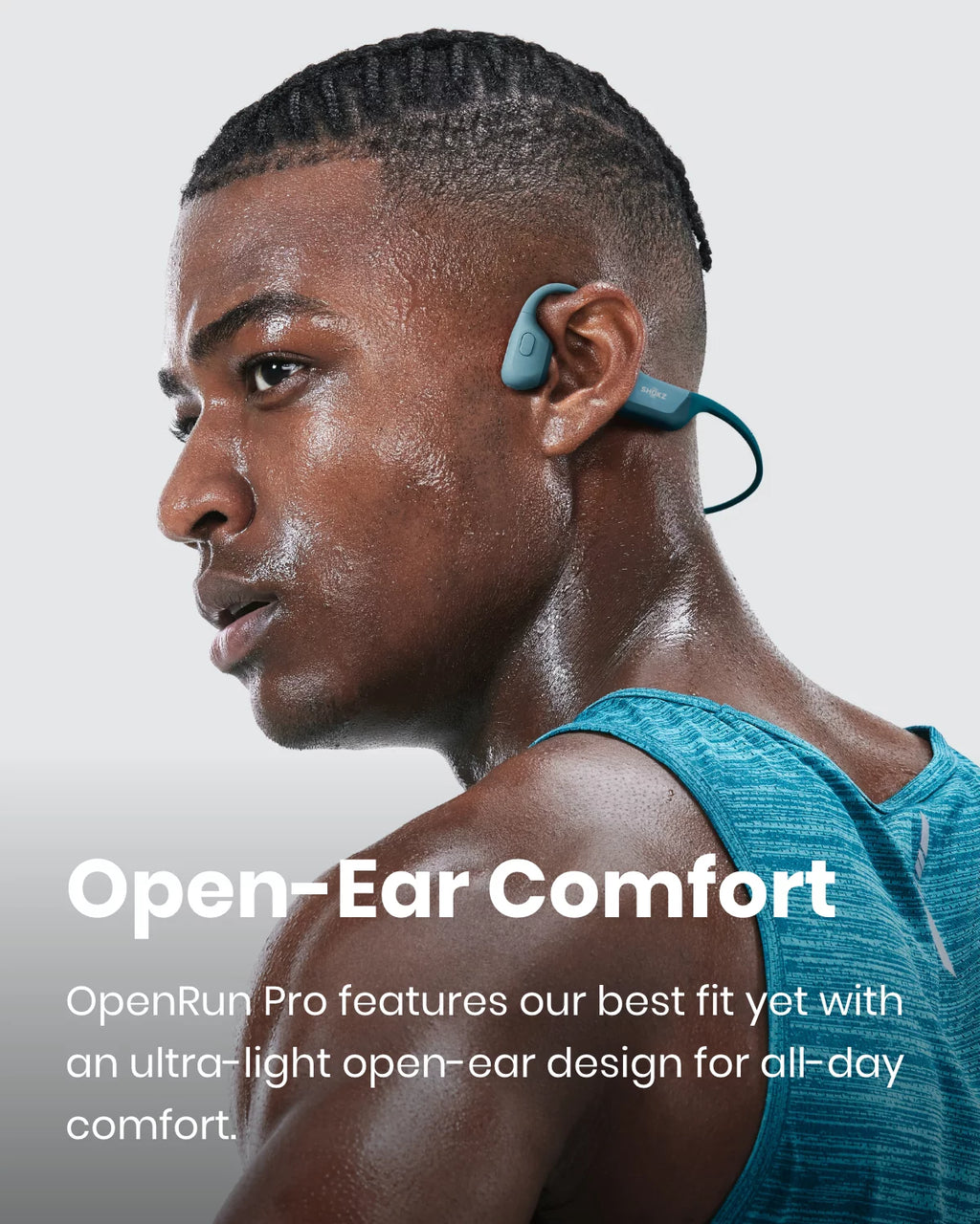 Black Bone Conduction Open Ear Bluetooth Headphones U90304