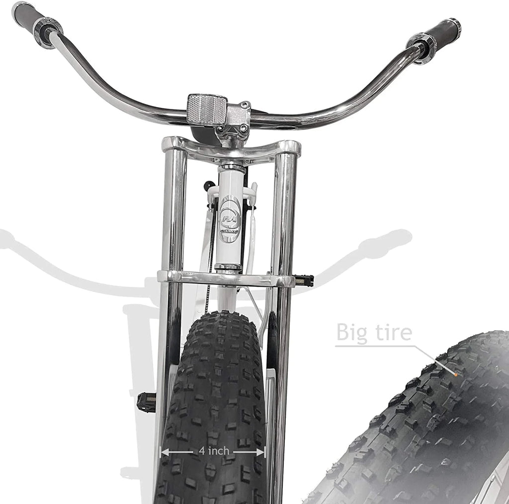 26 Single Speed Fat Tire Beach Cruiser Bike P7656