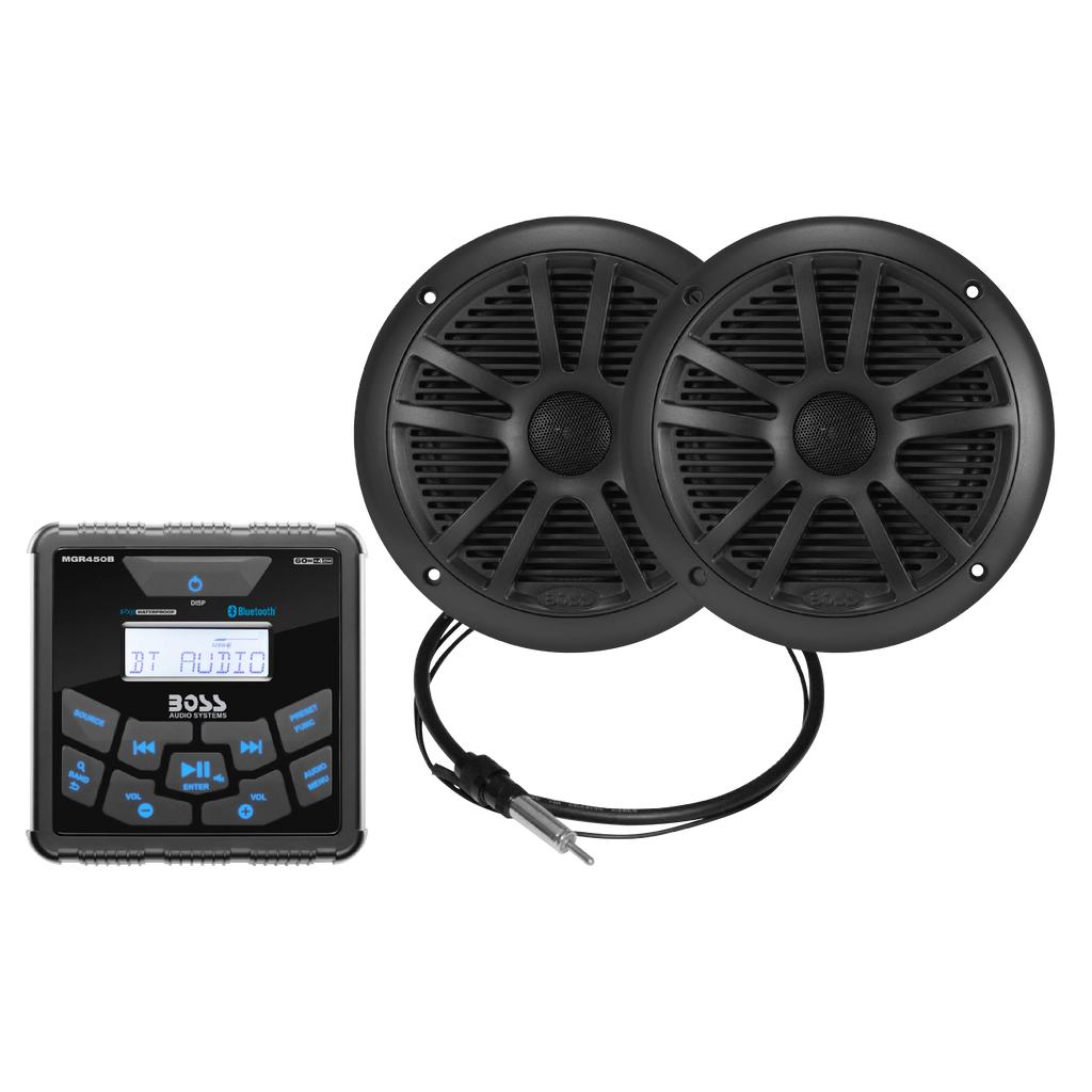 Marine Gauge Receiver Speakers, Bluetooth, No CD G5182