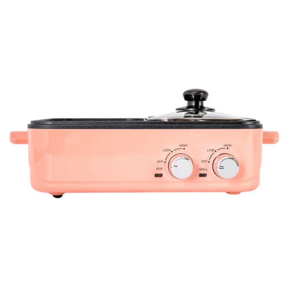 1500W 2in1 Non-Stick Electric Hot Pot and Grill U441633