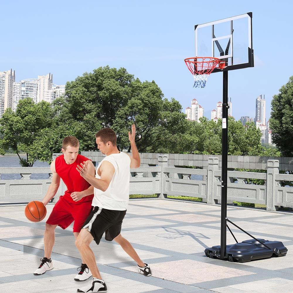 44in Portable Adjustable Basketball Hoop with Wheels M3583