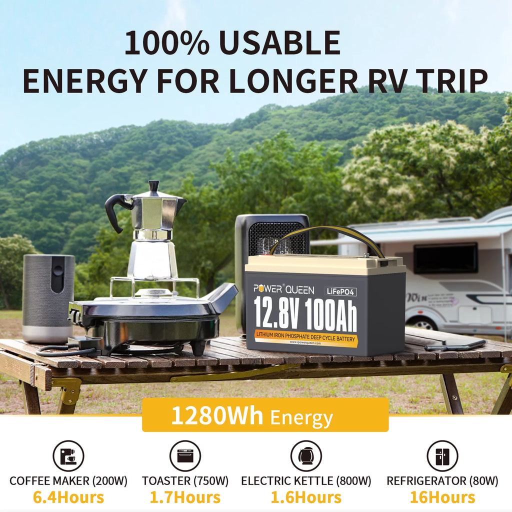 12V 100Ah LiFePO4 Lithium Battery O38342