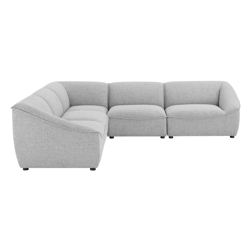 Light Gray 5-Piece Sectional Sofa G61703