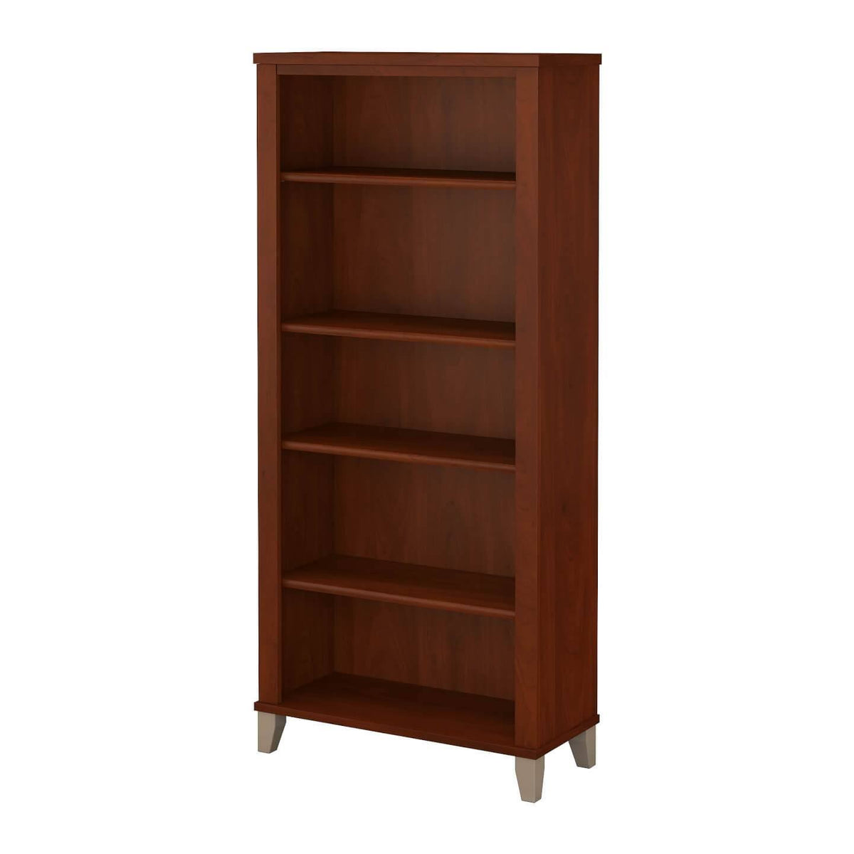 White 5 Shelf Bookcase G54103