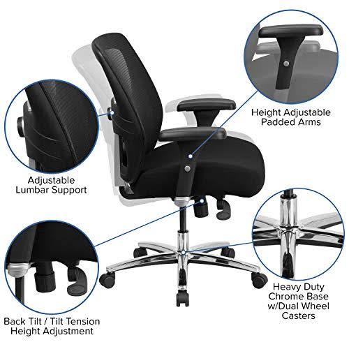 Black Mesh Ergonomic Office Chair L580445