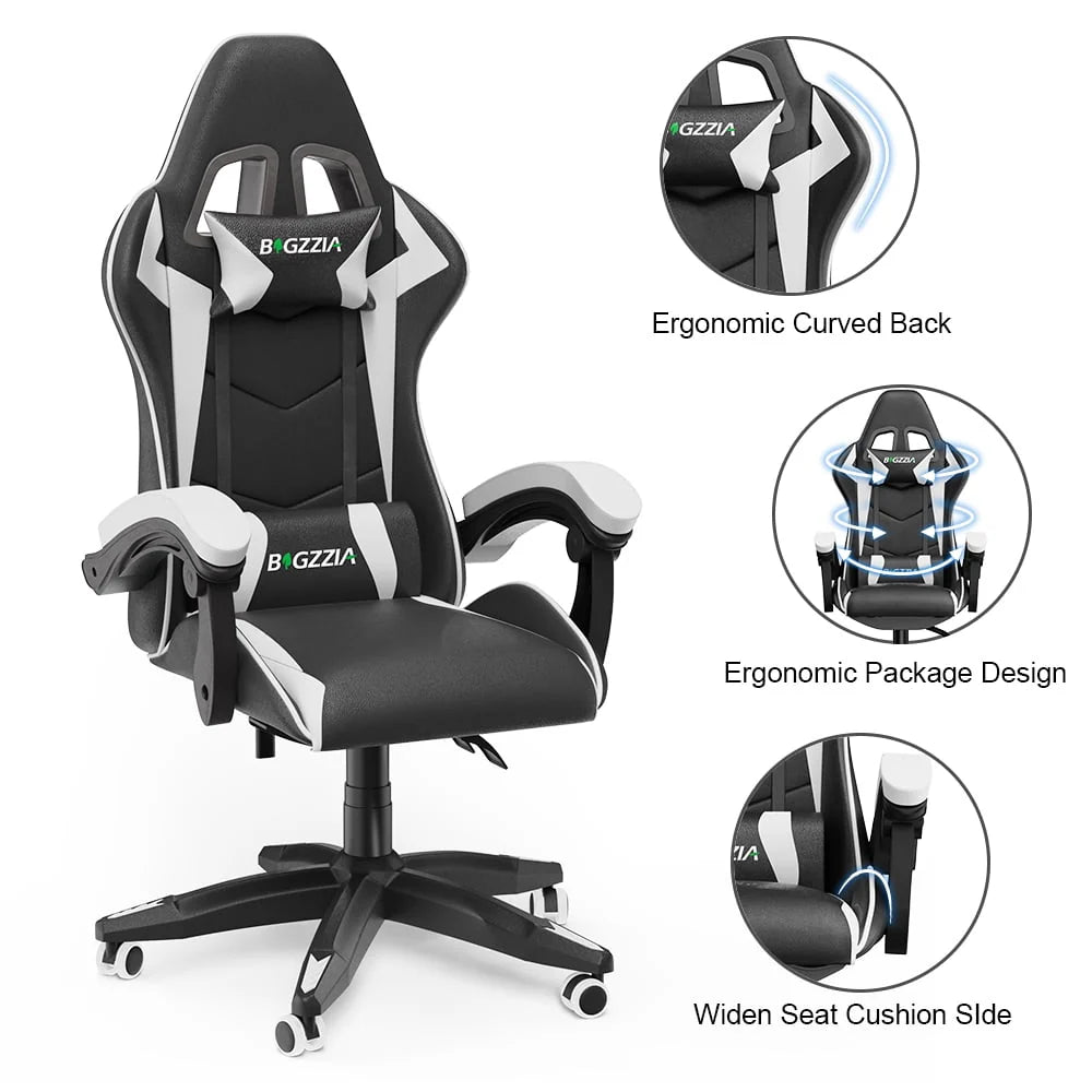 Red Ergonomic High-Back Gaming Chair with Lumbar Support T352