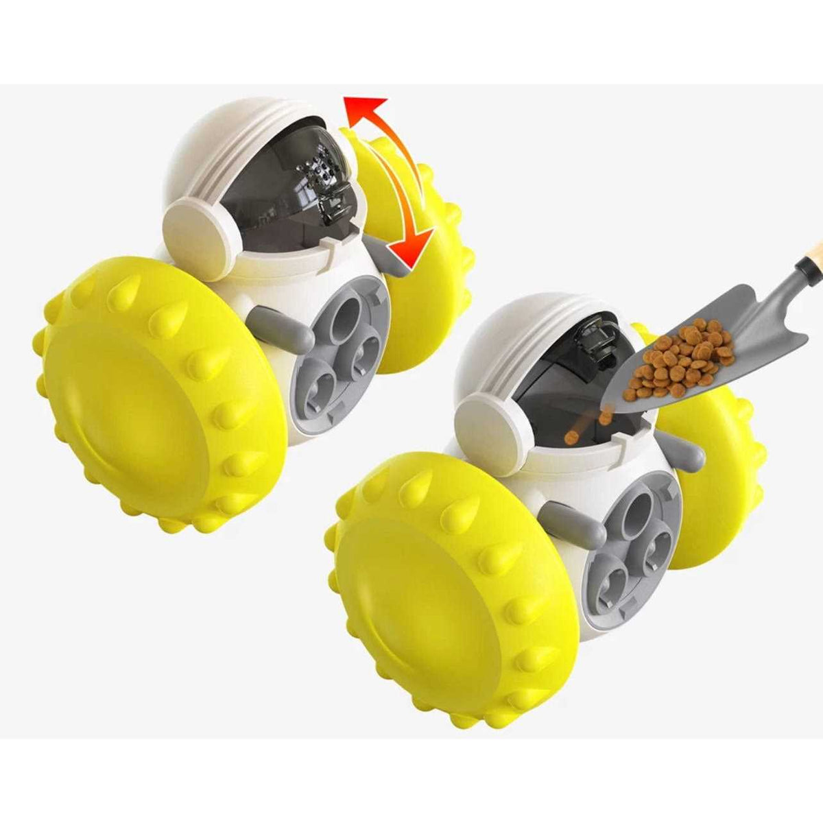 Robot Shaped Treat Dispenser Push Toy R9682