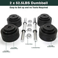 Adjustable Dumbbell Set 105 lbs B678