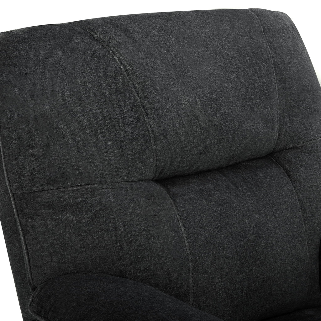 Dark Gray Swivel Glider Rocker Recliner I565055