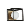 1 Light Wall Sconce in Black-Aged Brass I3392