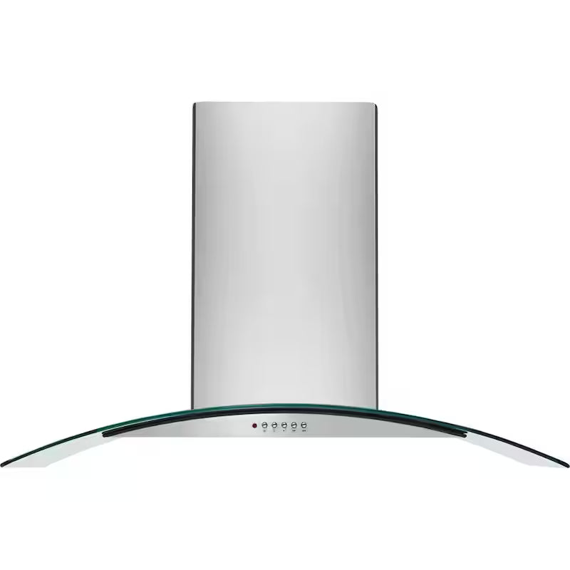 42 in. Convertible Glass Canopy Island Range Hood in Stainless Steel G9056
