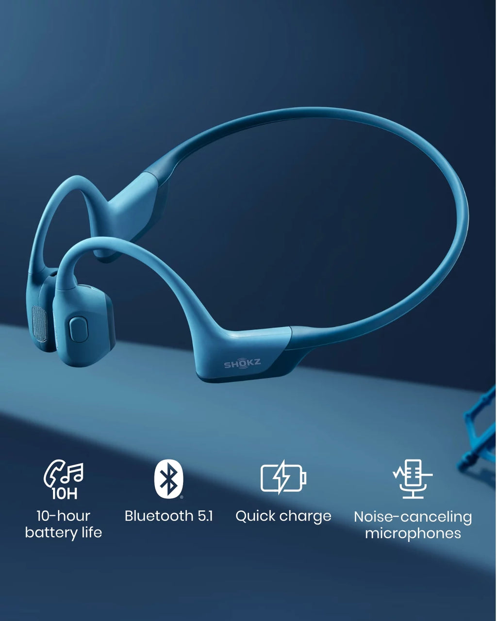 Black Bone Conduction Open Ear Bluetooth Headphones U90304