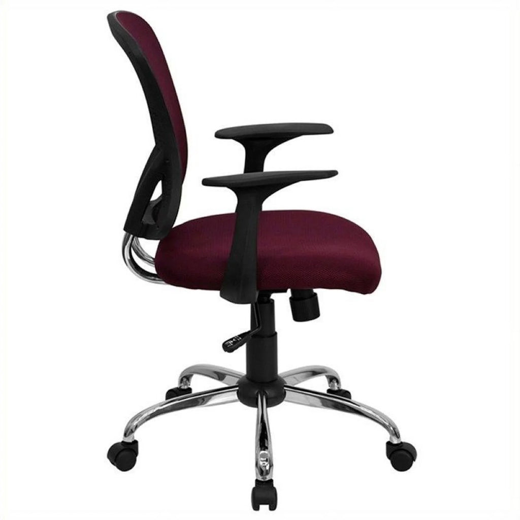 Mid-Back Mesh Office Chair with Chrome Finished Base K48097