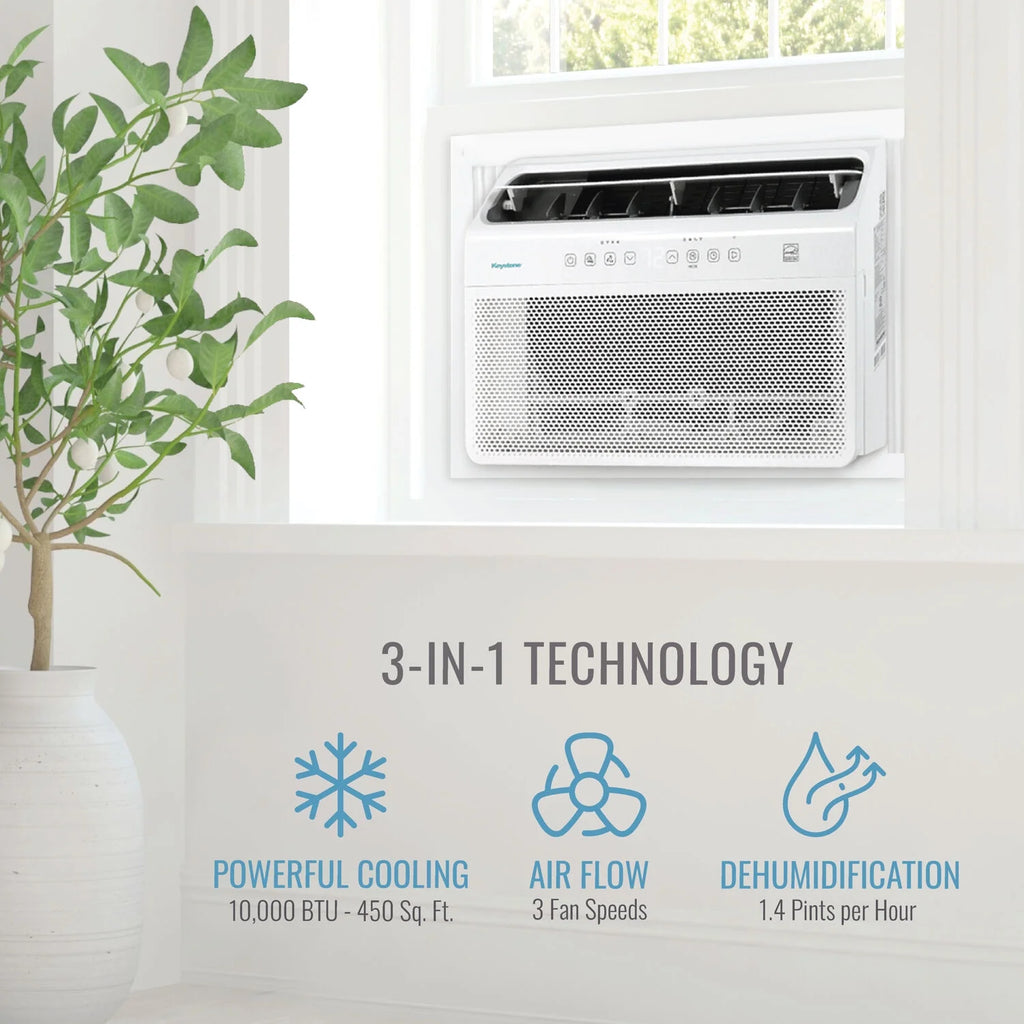 10,000 BTU Window Mounted Inverter Air Conditioner with Remote Control C2194