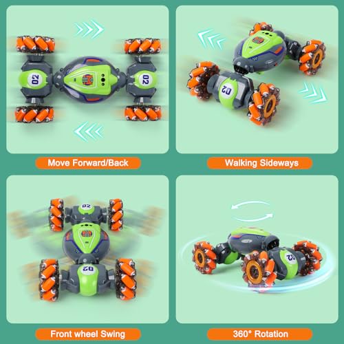 Gesture Sensing RC Stunt Car with Light & Music U8554