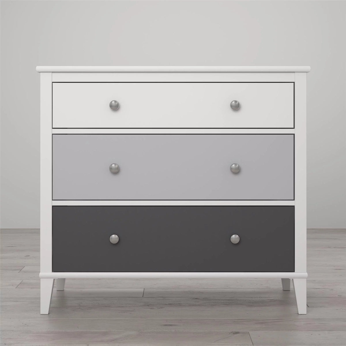 White 3 Drawer Dresser P642