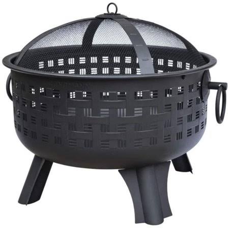 Black 24 inch Firebowl with Wide Rim Z867481