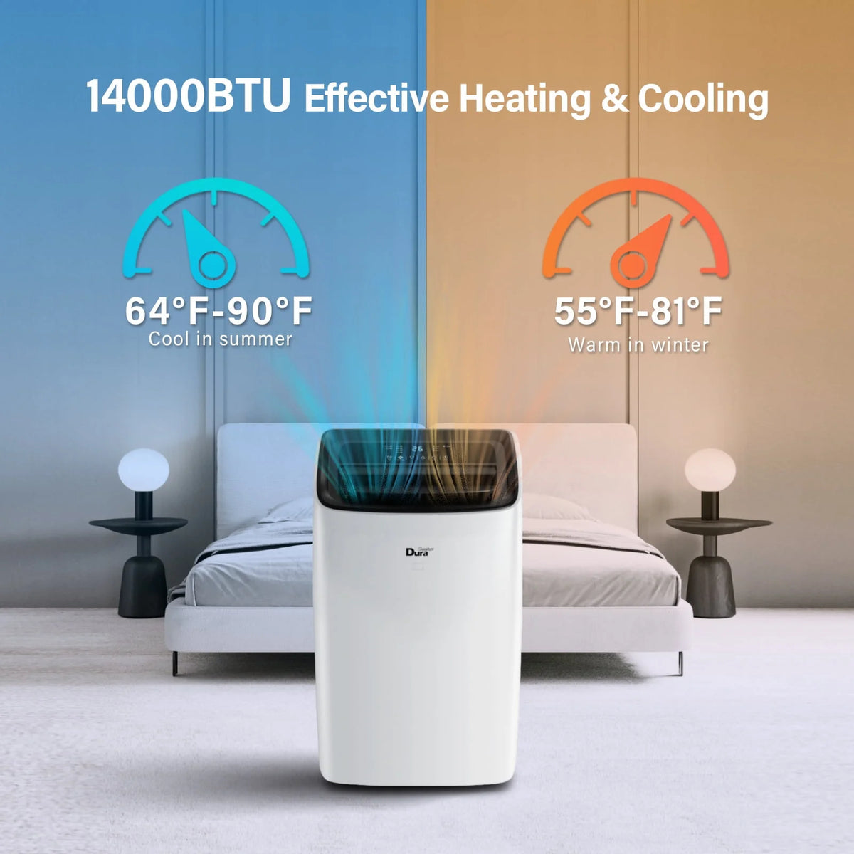 10200 BTU Portable Air Conditioner with Dehumidifier and Fan D147748