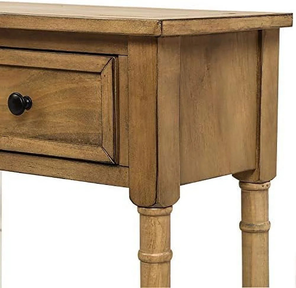 Retro Solid Wood Console Table with 2 Drawers U75761