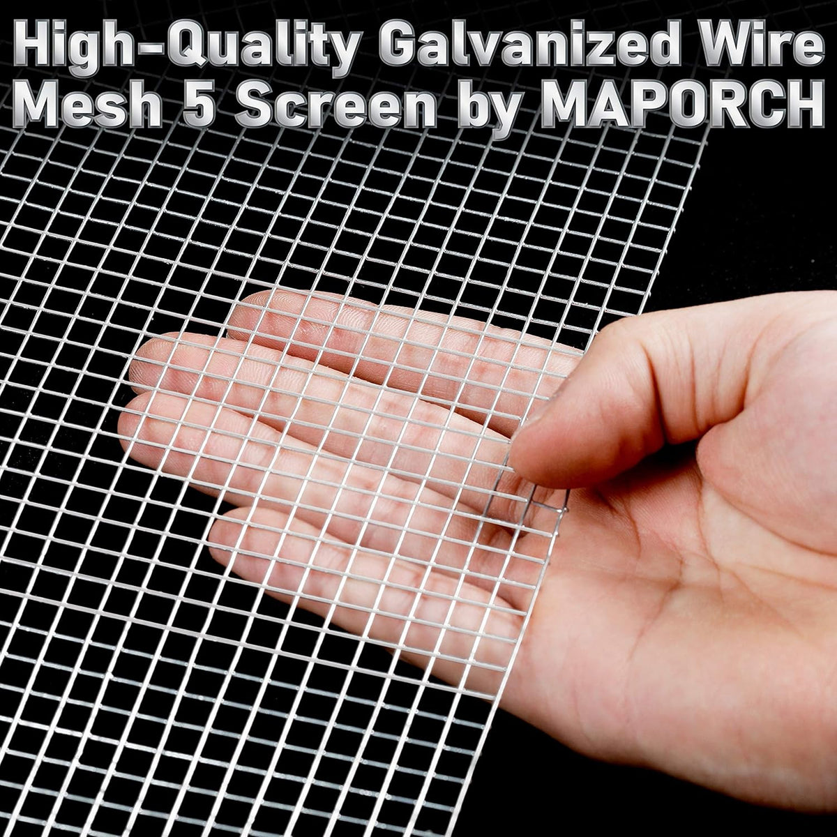 16IN x 15FT 1/4 Inch Galvanized Welded Wire Mesh 18 Gauge Q6047