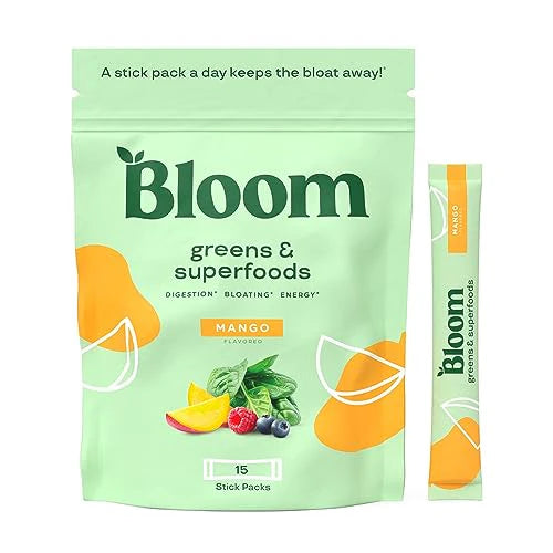 Super Greens Powder Smoothie Mix, 15 Stick Packs I977