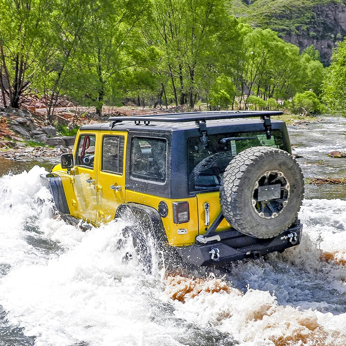 Front and Rear Bumper with Tire Carrier F8397