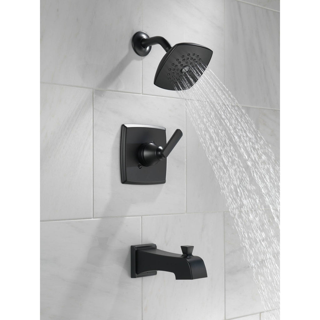 Matte Black Tub and Shower Combination Q901