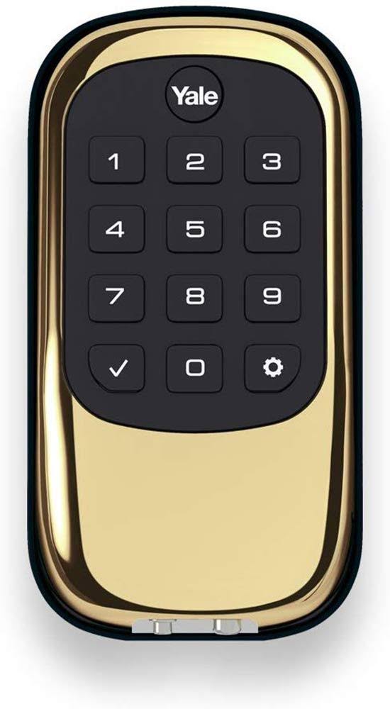 Push Button Deadbolt Polished Brass B851