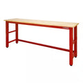 8 ft. Adjustable Height Solid Wood Top Workbench Y629803