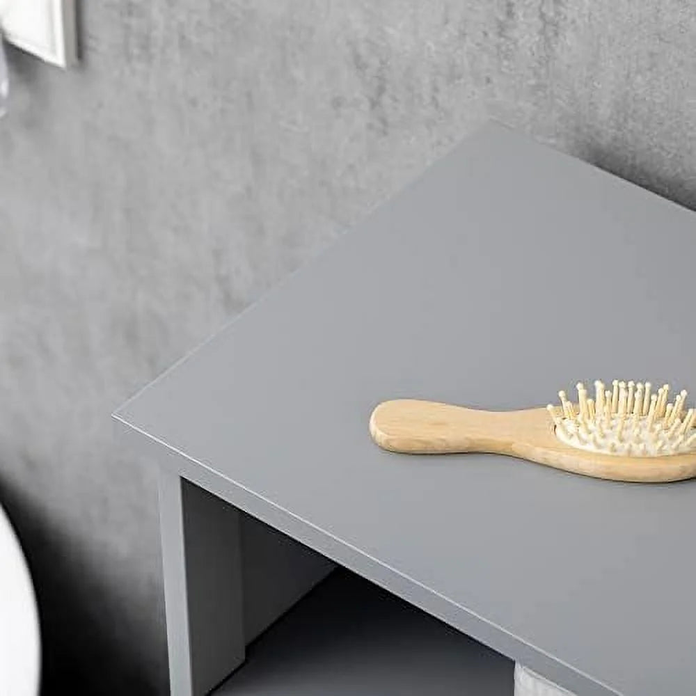 Grey Freestanding Bathroom Cabinet with Drawer W5376