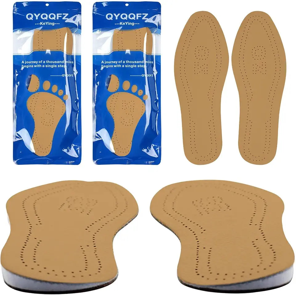 1 Pair Leather Orthopedic Heel Inserts Shoe Wedge L1125
