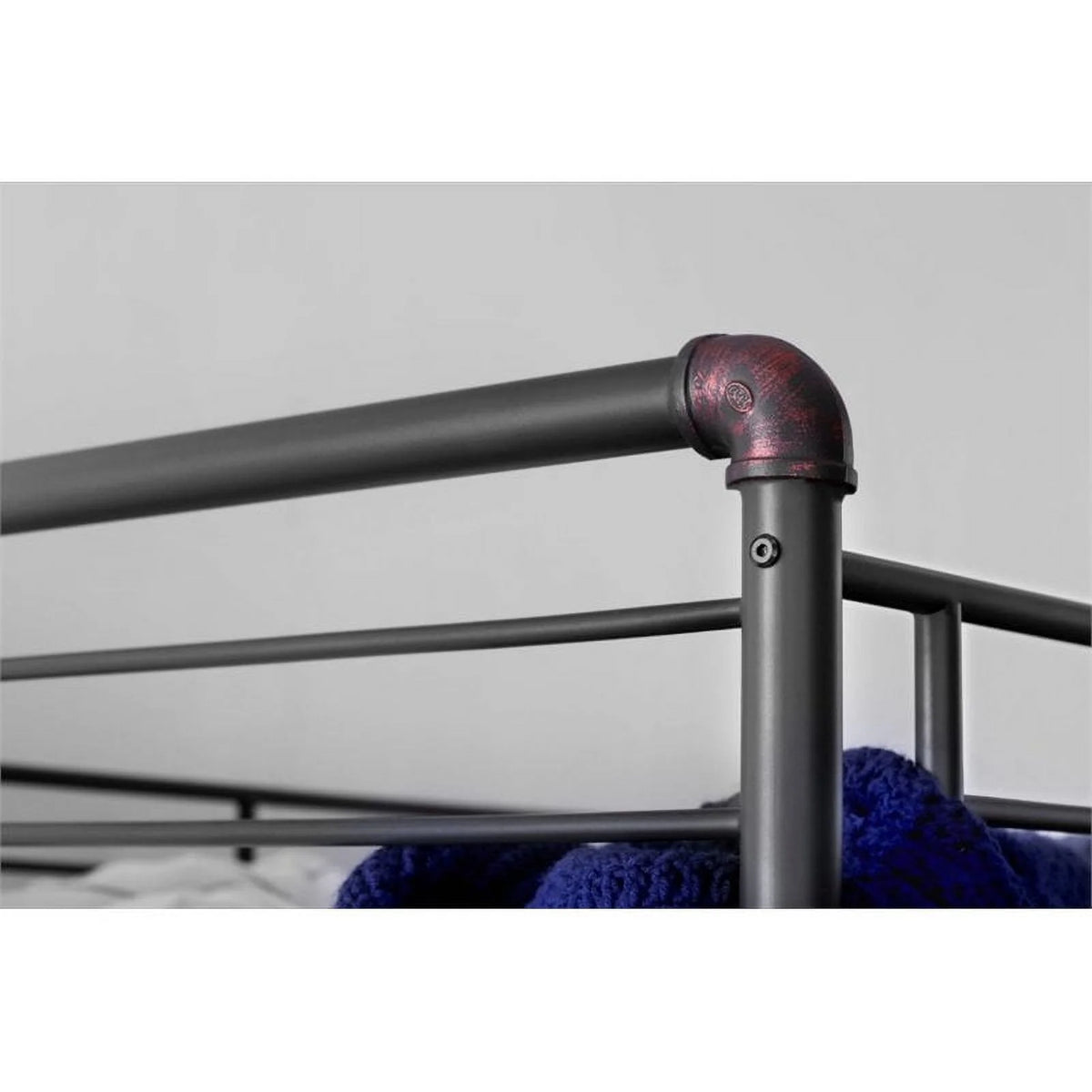 Full Over Queen Bunk Bed Antique Black U8351