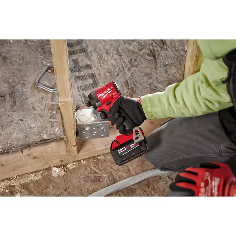 18-Volt Li-Ion Brushless Cordless 1/4 in. Hex Impact Driver & 3/8 in. Compact Impact Wrench T7480