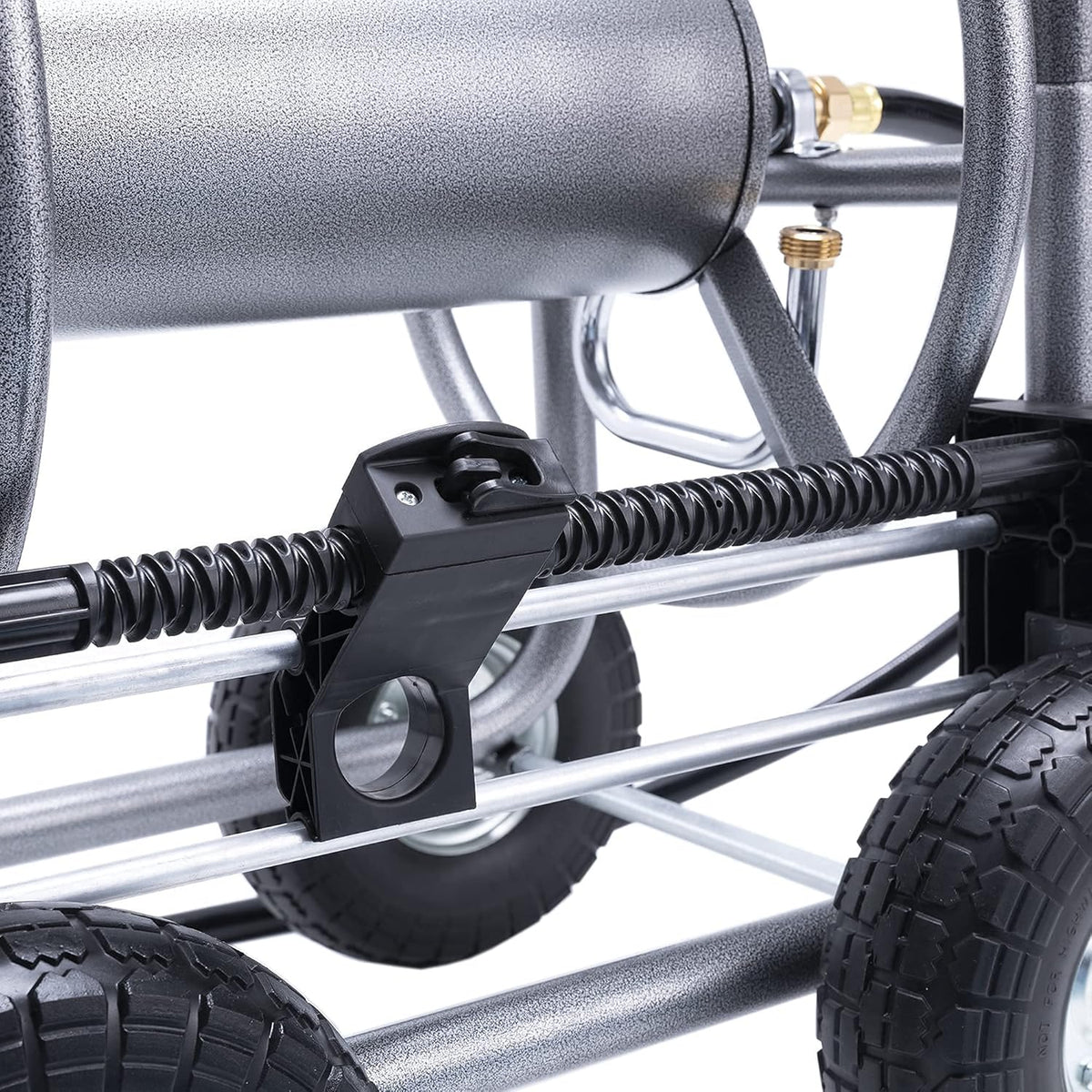 Heavy Duty Hose Reel Cart with 4 Wheels, 250-Feet Capacity P132291