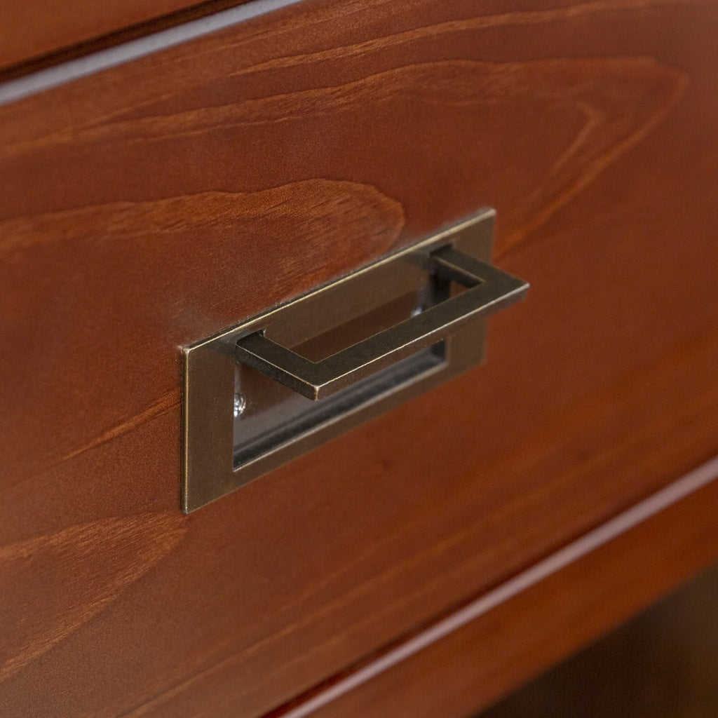 Walnut One Drawer Open Storage End Table P8862