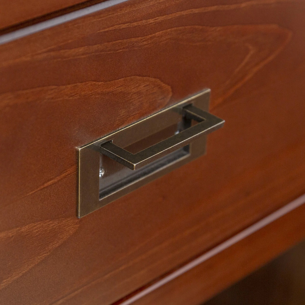 Walnut One Drawer Open Storage End Table P8862
