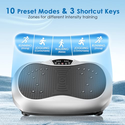 Vibration Plate Exercise Machine with Resistance Bands I319